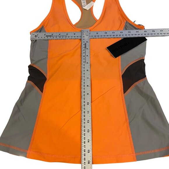 Karma Vivid Coral Kelli Tank Top L/G Athletic Wear Racerback Design Breathable - Picture 12 of 14